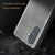 Mobizang Tux Leather Back Cover for Samsung Galaxy M35 (5G) | Slim Shockproof Camera Protection Bumper Case (Grey)