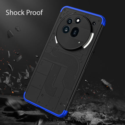 Mobizang Double Dip Full 360 Protection Back Case Cover for Nothing Phone 3A Pro (Black,Blue)