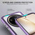 Mobizang Warrior Acrylic Clear Back Cover For Realme 14 Pro+ (Plus) 5G | Slim Shockproof [Military Grade Protection] Hybrid Bumper Case (Purple Sides)