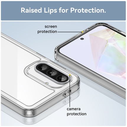 Mobizang Unicorn Acrylic Clear Back Cover For Samsung Galaxy A56 | Slim Shockproof [Military Grade Protection] Hybrid Bumper Case (Clear Sides)