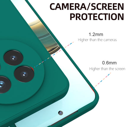 Mobizang Matte Protective Lens Flexible Back Cover for Realme 13 PRO / 13 PRO PLUS | Slim Silicone with Soft Lining Shockproof Full Body Bumper Case (Green)