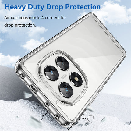 Mobizang Unicorn Acrylic Clear Back Cover For Redmi Note 14 Pro (5G) | Slim Shockproof [Military Grade Protection] Hybrid Bumper Case (Clear Sides)