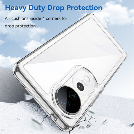 Mobizang Unicorn Acrylic Clear Back Cover For Vivo V40 / Vivo V40 Pro (5G) | Slim Shockproof [Military Grade Protection] Hybrid Bumper Case (Clear Sides)