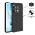 Mobizang Soft Full Fabric Protective Back Case Cover for OnePlus 12R | Shockproof Slim Hard Anti Slip Back Case (Black)