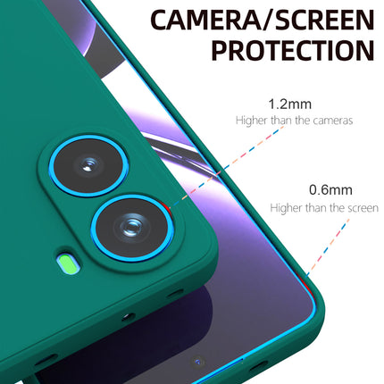 Mobizang Matte Protective Lens Flexible Back Cover for Poco X7 Pro 5G | Slim Silicone with Soft Lining Shockproof Full Body Bumper Case (Green)