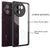 Mobizang Hawkeye Clear Back Cover for Vivo V30E (5G) | Camera Lens Protector Shockproof Slim Clear Case Cover (Black)