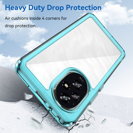 Mobizang Unicorn Acrylic Clear Back Cover For Honor 200 (5G) | Slim Shockproof [Military Grade Protection] Hybrid Bumper Case (Blue Sides)