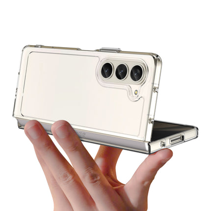 Mobizang Unicorn Acrylic Clear Back Cover For Samsung Galaxy Z Fold 6 | Slim Shockproof [Military Grade Protection] Hybrid Bumper Case (Clear Sides)