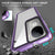 Mobizang Warrior Acrylic Clear Back Cover For Vivo V40E / iQOO Z9S | Slim Shockproof [Military Grade Protection] Hybrid Bumper Case (Purple Sides)