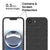 Mobizang Soft Full Fabric Protective Back Case Cover for Apple iPhone 16E | Shockproof Slim Hard Anti Slip Back Case (Black)