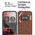 Mobizang Soft Fabric & Leather Hybrid Protective Back Cover for Nothing Phone 2A | Shockproof Slim Hard Anti Slip Back Case (Brown)