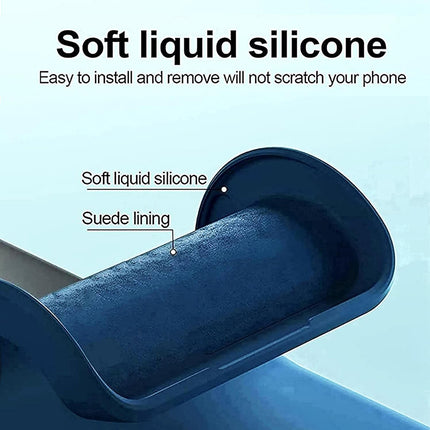 Mobizang Matte Protective Lens Flexible Back Cover for Nothing Phone 3A Pro | Slim Silicone with Soft Lining Shockproof Full Body Bumper Case (Blue)