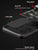 Kapa Tank Back Cover for Redmi Note 13 (5G) | Inbuilt Ring + Slider Shockproof Lens Protection Bumper Back Case (Black)