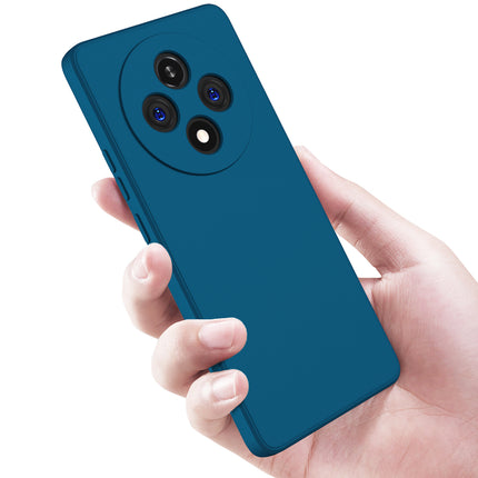 Mobizang Matte Protective Lens Flexible Back Cover for Oppo F27 Pro / Oppo F27 Pro Plus | Slim Silicone with Soft Lining Shockproof Full Body Bumper Case (Blue)