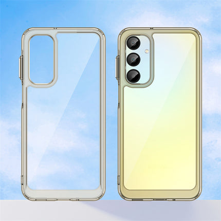 Mobizang Unicorn Acrylic Clear Back Cover For Samsung Galaxy A16 | Slim Shockproof [Military Grade Protection] Hybrid Bumper Case (Grey Sides)