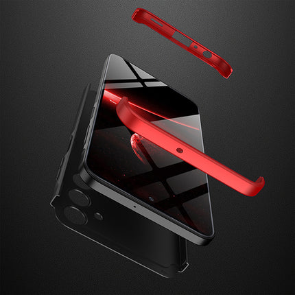 Kapa Double Dip Full 360 Protection Back Case Cover for Samsung Galaxy A25 (5G) (Red , Black)