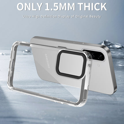 Mobizang Warrior Acrylic Clear Back Cover For Samsung Galaxy A36 | Slim Shockproof [Military Grade Protection] Hybrid Bumper Case (Clear Sides)