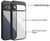 Mobizang Hawkeye Clear Back Cover for Google Pixel 9 / Pixel 9 PRO | Camera Lens Protector Shockproof Slim Clear Case Cover (Black)