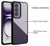 Mobizang Hawkeye Clear Back Cover for Oppo Reno 12 Pro (5G) | Camera Lens Protector Shockproof Slim Clear Case Cover (Black)