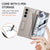 Mobizang Magnetic Hinge Case for Samsung Galaxy Z Fold 6 | Inbuilt S-Pen Holder Stand Hybrid Back Cover (Titanium)