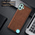 Mobizang Tux Leather Back Cover for Nothing CMF Phone 1 | Slim Shockproof Camera Protection Bumper Case (Brown)