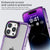 Mobizang Warrior Acrylic Clear Back Cover For Apple iPhone 16 Pro Max | Slim Shockproof [Military Grade Protection] Hybrid Bumper Case (Purple Sides)