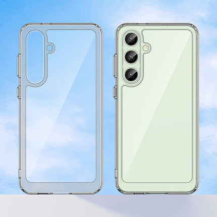 Mobizang Unicorn Acrylic Clear Back Cover For Samsung Galaxy S24 FE | Slim Shockproof [Military Grade Protection] Hybrid Bumper Case (Clear Sides)
