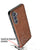 Mobizang Tux Leather Back Cover for Samsung Galaxy A36 | Slim Shockproof Camera Protection Bumper Case (Brown)