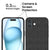 Mobizang Soft Full Fabric Protective Back Case Cover for Apple iPhone 16 | Shockproof Slim Hard Anti Slip Back Case (Black)