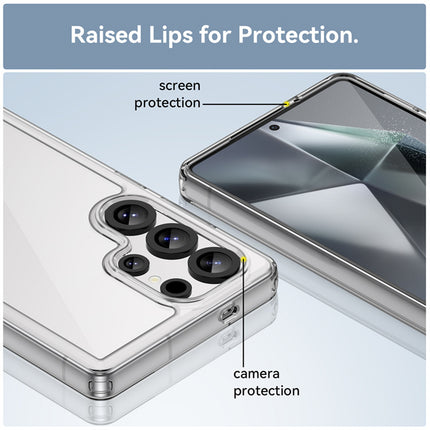 Mobizang Unicorn Acrylic Clear Back Cover For Samsung Galaxy S25 Ultra | Slim Shockproof [Military Grade Protection] Hybrid Bumper Case (Clear Sides)
