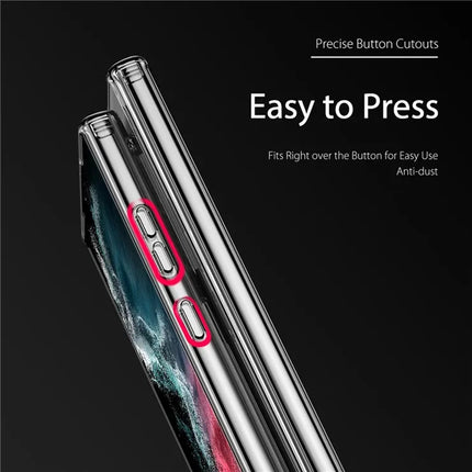 Mobizang Shield Clear Acrylic Back Shock Proof Case Cover for Samsung Galaxy S24 Ultra (Transparent)