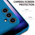 Mobizang Matte Protective Lens Flexible Back Cover for Samsung Galaxy S25 | Slim Silicone with Soft Lining Shockproof Full Body Bumper Case (Blue)