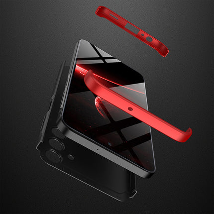 Kapa Double Dip Full 360 Protection Back Case Cover for Samsung Galaxy A15 (5G) (Red , Black)
