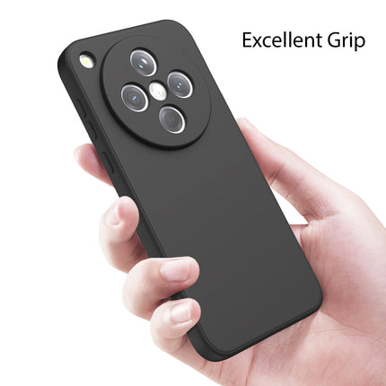 Mobizang Matte Protective Lens Flexible Back Cover for Oppo Find X8 | Slim Silicone with Soft Lining Shockproof Full Body Bumper Case (Black)