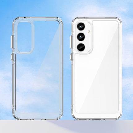 Mobizang Unicorn Acrylic Clear Back Cover For Samsung Galaxy A35 (5G) | Slim Shockproof [Military Grade Protection] Hybrid Bumper Case (Clear Sides)