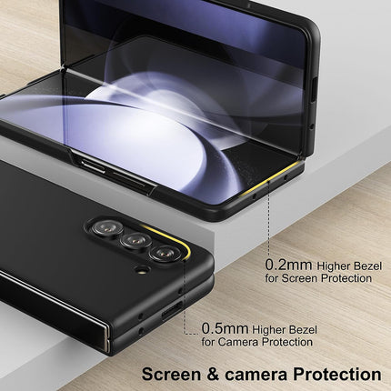 Mobizang Ultra Thin Back Case for Samsung Galaxy Z Fold 5 | Full Body Protection Hard Back Cover, Black