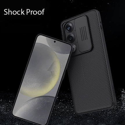 Mobizang Camshield Back Cover for OnePlus Nord CE 4 | Inbuilt Slider Shockproof Lens Protection Case (Black)