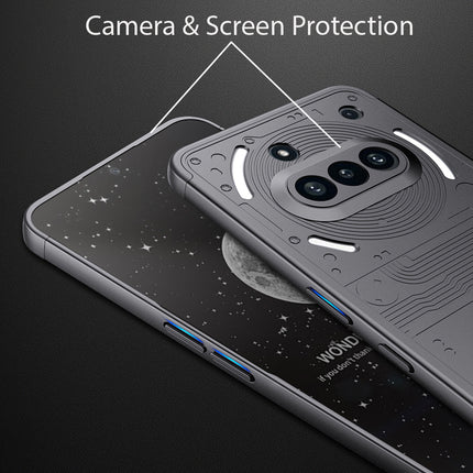 Mobizang Double Dip Full 360 Protection Back Case Cover for Nothing Phone 3A 5G (Grey)