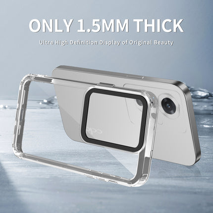 Kapa Warrior Acrylic Clear Back Cover For Oppo F25 Pro (5G) | Slim Shockproof [Military Grade Protection] Hybrid Bumper Case (Clear Sides)