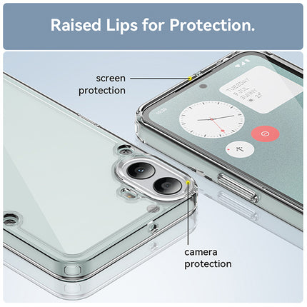 Mobizang Unicorn Acrylic Clear Back Cover For Nothing CMF Phone 1 | Slim Shockproof [Military Grade Protection] Hybrid Bumper Case (Clear Sides)