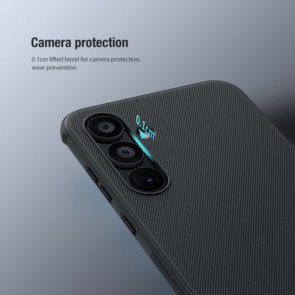 Mobizang Super Frosted Shield Hard Back Case Cover for Samsung Galaxy A55 (5G) | Shockproof Anti-Scratch & Anti-Slip Dual Layer Tough Case (Black)