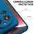 Mobizang Matte Protective Lens Flexible Back Cover for Xiaomi 15 Ultra | Slim Silicone with Soft Lining Shockproof Full Body Bumper Case (Blue)