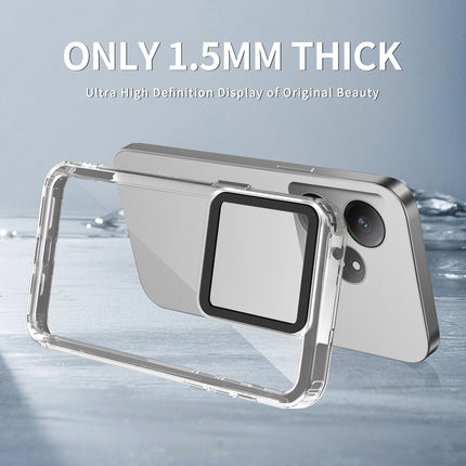 Mobizang Warrior Acrylic Clear Back Cover For Realme GT 6 / GT 6T | Slim Shockproof [Military Grade Protection] Hybrid Bumper Case (Transparent Sides)