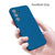 Kapa Matte Protective Lens Flexible Back Cover for Samsung Galaxy A55 | Slim Silicone with Soft Lining Shockproof Full Body Bumper Case (Blue)