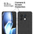 Mobizang Soft Fabric & Leather Hybrid Protective Back Cover for OnePlus 13R | Shockproof Slim Hard Anti Slip Back Case (Black,Brown)