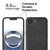 Mobizang Tux Leather Back Cover for Apple iPhone 16E | Slim Shockproof Camera Protection Bumper Case (Black)