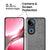 Mobizang Tux Leather Back Cover for Vivo V50 5G | Slim Shockproof Camera Protection Bumper Case (Grey)