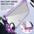 Mobizang Warrior Acrylic Clear Back Cover For Apple iPhone 16E | Slim Shockproof [Military Grade Protection] Hybrid Bumper Case (Purple Sides)