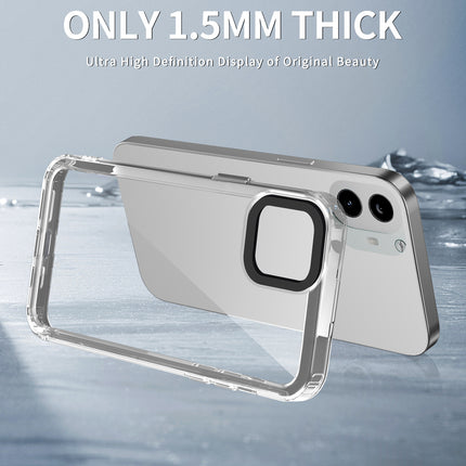 Mobizang Warrior Acrylic Clear Back Cover For Nothing CMF Phone 1 | Slim Shockproof [Military Grade Protection] Hybrid Bumper Case (Transparent Sides)
