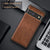 Mobizang Tux Leather Back Cover for Google Pixel 8A | Slim Shockproof Camera Protection Bumper Case (Brown)